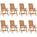 vidaXL Garden Chair Set of 4 Solid Wood Eucalyptus Wood with Oil Finish