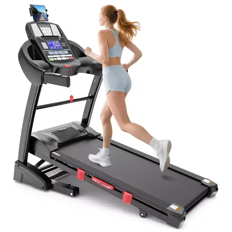 2026 Folding Treadmill 4.8HP 15% Incline 12 MPH 300lbs Bluetooth LCD FitShow Home Gym Equipment
