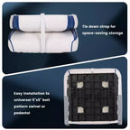 2-Pack Low Back Folding Boat Seats, Waterproof Marine Fishing Seats with 4 Thick Cushion for Bass Boat, Tracker Boat, Pontoon, and Speedboat
