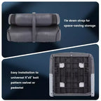 2-Pack Low Back Folding Boat Seats, Waterproof Marine Fishing Seats with 4 Thick Cushion for Bass Boat, Tracker Boat, Pontoon, and Speedboat