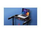 YOUNGFIT 3.5HP Treadmill w/ Desk Workstation & Adjustable Height, 450 lbs Capacity, Portable Folding 15% Incline Walking Pad Treadmill with Handle Bar