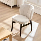 Modern Style Armless Dining Chair with Wooden Frame and Upholstered Seat, Suitable for Kitchen, Living Room, and Restaurant