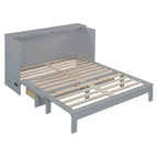 Queen Size Murphy Bed with Large Drawers