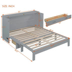 Queen Size Murphy Bed with Large Drawers