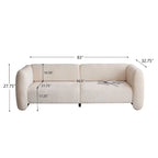 83 3-Seater Wave Design Sofa