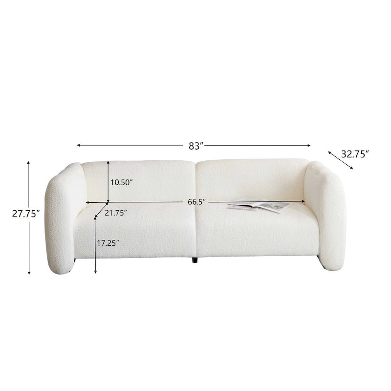 83 3-Seater Wave Design Sofa
