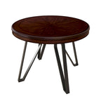 Table à manger ronde Christopher Knight Home avec base en métal - 46,85 L x 46,85 P x 30 H
