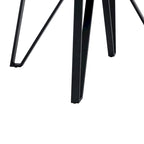 Table à manger ronde Christopher Knight Home avec base en métal - 46,85 L x 46,85 P x 30 H