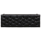 Tufted Upholstered End of Bed Bench with Nailhead Trim and Shelf