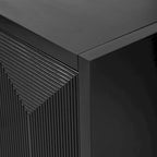 Sleek Storage Cabinet Sideboard Buffet with Vertical Line Design,Suitable for Study,Entrance and Living Room