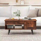 Table basse à plateau relevable Costway avec compartiment de rangement caché - Voir détails
