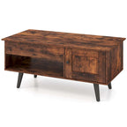 Table basse à plateau relevable Costway avec compartiment de rangement caché - Voir détails
