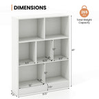 Costway 7-Cube Bookcase for Kids 41 Wooden Toy Storage Organizer - See Details