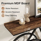 70.9-Inch Extra Long Console Table with Bicycle Metal Base for Entryway, Living Room - 11.81D x 70.87W x 33.46H