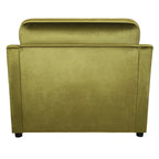 Green Oversized Accent Chair with Armrest Cushions and Angled Legs – 37" Wide
