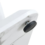 23.6 Modern Square Coffee Table with Gold Plated Decorative Strips for Living Room