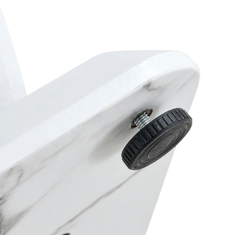 23.6 Modern Square Coffee Table with Gold Plated Decorative Strips for Living Room