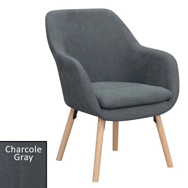 Fauteuil d'appoint rembourré à oreilles Charlotte « Take a Seat » de Convenience Concepts
