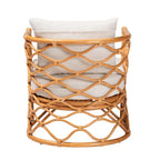 Fauteuil Acelynn Bohème en Rotin Clair Miel