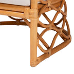 Fauteuil Acelynn Bohème en Rotin Clair Miel