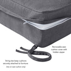Sunbrella 2-Piece Premium Deep Seat Outdoor Cushion Set