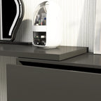 Commode pivotante 32,7H et bureau coiffeuse 6 tiroirs Blanc/Noir