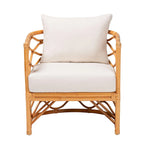 Fauteuil Acelynn Bohème en Rotin Clair Miel