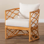 Fauteuil Acelynn Bohème en Rotin Clair Miel