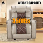 Big Size Faux Leather American Design Recliner Chair for Living Room