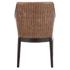SAFAVIEH Duyen Dining Multi/ Brown Arm Chair - 23 x 23.3 x 34 - 23Wx23Dx34H