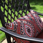 Outdoor Swivel Metal Cushioned Bar Height Patio Chairs Set of 4