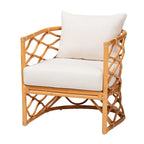 Fauteuil Acelynn Bohème en Rotin Clair Miel