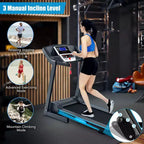 Costway 2.25HP Folding Electric Treadmill Motorized Power Running Machine