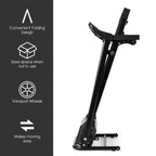 Costway 1.0HP Folding Treadmill Electric Support Motorized Power Running Machine Trainer