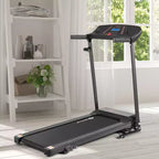 Costway 1.0HP Folding Treadmill Electric Support Motorized Power Running Machine Trainer