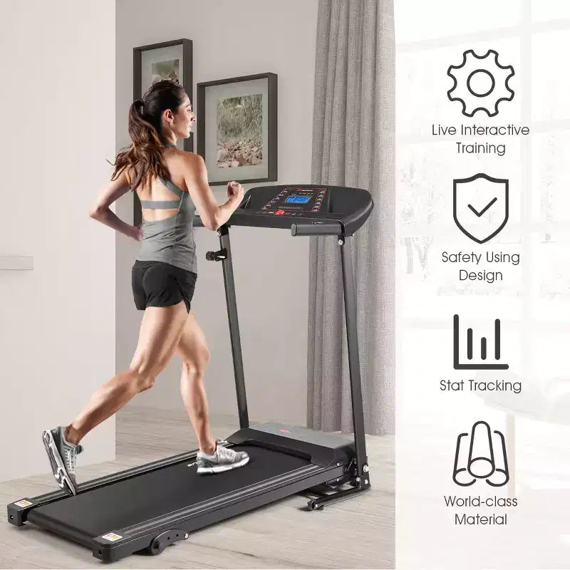 Costway 1.0HP Folding Treadmill Electric Support Motorized Power Running Machine Trainer