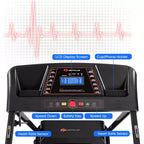 Costway 1.0HP Folding Treadmill Electric Support Motorized Power Running Machine Trainer