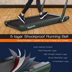Costway 2.25HP 2 in 1 Foldable Under Desk Treadmill Remote Control