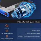 Costway 2.25HP 2 in 1 Foldable Under Desk Treadmill Remote Control
