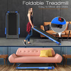 Costway 2.25HP 2 in 1 Foldable Under Desk Treadmill Remote Control