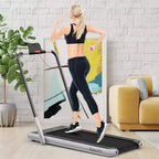 Costway 2.25HP 2 in 1 Foldable Under Desk Treadmill Remote Control