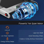Costway 2.25HP 2 in 1 Foldable Under Desk Treadmill Remote Control