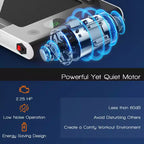 Costway 2.25HP 2 in 1 Foldable Under Desk Treadmill Remote Control