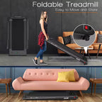 Costway 2.25HP 2 in 1 Foldable Under Desk Treadmill Remote Control