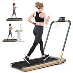 Costway 2.25HP 2 in 1 Foldable Under Desk Treadmill Remote Control