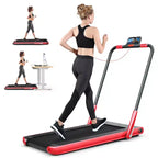 Costway 2.25HP 2 in 1 Foldable Under Desk Treadmill Remote Control
