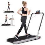 Costway 2.25HP 2 in 1 Foldable Under Desk Treadmill Remote Control