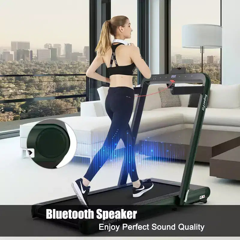 Costway 4.75HP 2 In 1 Folding Treadmill W/Remote APP
