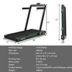 Costway 4.75HP 2 In 1 Folding Treadmill W/Remote APP