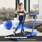 Costway 4.75HP 2 In 1 Folding Treadmill W/Remote APP